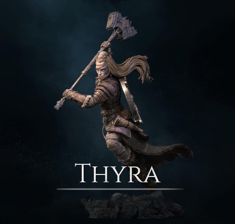 Female Fighter, Ranger, Cleric also w/ Helm PC/ NPC DnD, Unpainted | 28mm,32mm,54mm,75mm,100mm,140mm |Dungeons & Dragons Pathfinder|NERIKSON - Only-Games