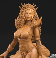Goddess of Evil, Dragon Goddess | Unpainted Miniature D&D 5e | 28mm, 32mm,54mm,75mm,100mm Scales | Dungeons and Dragons | Pathfinder - Only-Games