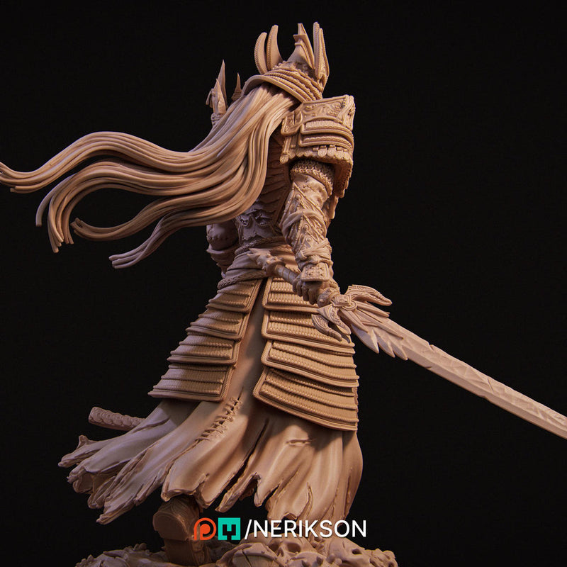 Death Knight Undead Lich Monster Unpainted Miniature | 28mm, 32mm, 54mm,75mm, 100mm Scales | Dungeons & Dragons Pathfinder | NERIKSON - Only-Games