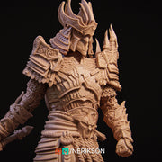 Death Knight Undead Lich Monster Unpainted Miniature | 28mm, 32mm, 54mm,75mm, 100mm Scales | Dungeons & Dragons Pathfinder | NERIKSON - Only-Games