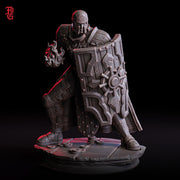 Fighter Eldritch Knight, Cleric  PC / NPC Unpainted Mini | 28mm, 32mm,54mm75mm,100mm Scales | D&D 5e Pathfinder Figurine | Flesh of Gods - Only-Games