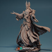 Lich, Evil Wizard, Undead Monster Unpainted Miniature | 28mm,32mm,54mm,75mm, 100mm, 140mm Scales | D&D 5E Pathfinder | NERIKSON - Only-Games