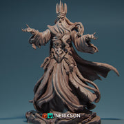 Lich, Evil Wizard, Undead Monster Unpainted Miniature | 28mm,32mm,54mm,75mm, 100mm, 140mm Scales | D&D 5E Pathfinder | NERIKSON - Only-Games