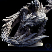 Legendary Chromatic Blue Dragon (4 sizes) D&D Unpainted Miniature | 230mm Height | Resin Figurine | Dungeons and Dragons 5e Pathfinder | - Only-Games