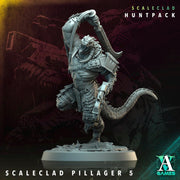 Sci-Fi Miniature Alien Shapers, Scaleclad Pillager | 28mm,32mm, 54mm, 75mm,100mm Scales | Resin Mini | Archvillain Games - Only-Games