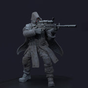Space Trooper Sniper Sci-Fi UNPAINTED miniature | 28mm,32mm, 50mm, 75mm,100mm Scales | Sci-Fi Video Games miniatures | Fan Art | 3Dartguy| - Only-Games