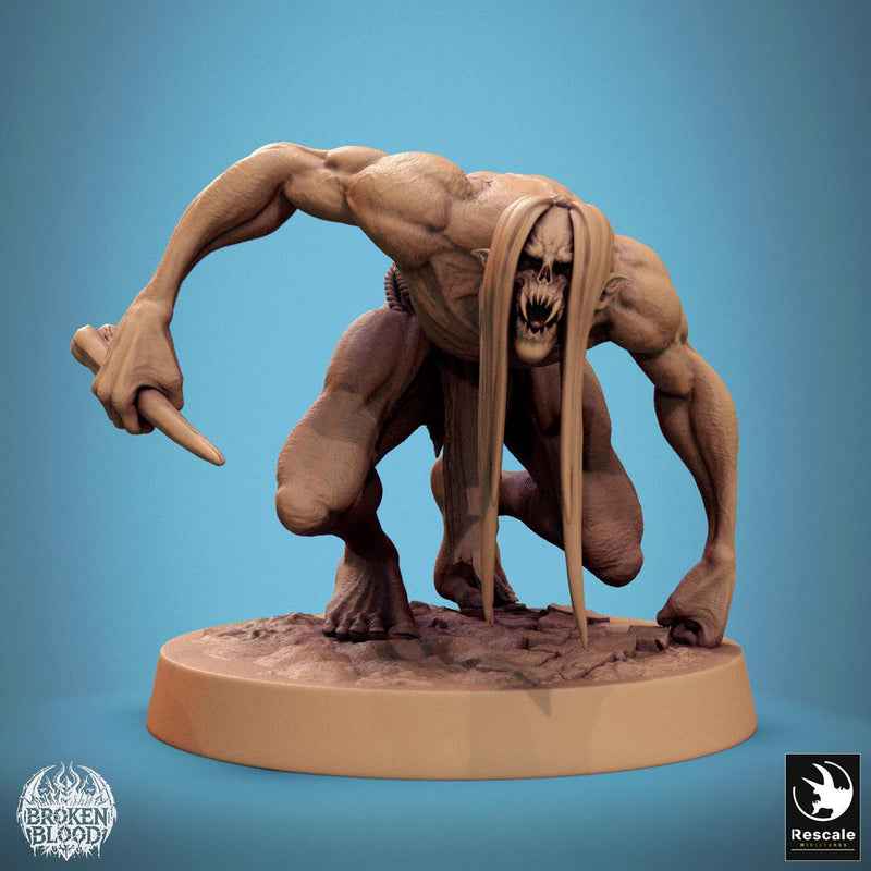 Ghoul Ghasts Undead Monster | Unpainted miniature DnD | 28mm, 32mm, 54mm, 75mm,100mm | Pathfinder | Rescale Miniatures - Only-Games