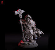 Dwarf Cleric, Paladin, Fighter PC NPC | 28mm,32mm,54mm,75mm,100mm Scale Resin Miniature | Dungeons and Dragons D&D Pathfinder |Flesh of Gods - Only-Games