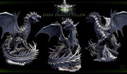 Legendary Chromatic Green Dragon (4 sizes) D&D Unpainted Miniature | 206mm Height | Resin Figurine |Dungeons and Dragons 5e Pathfinder - Only-Games