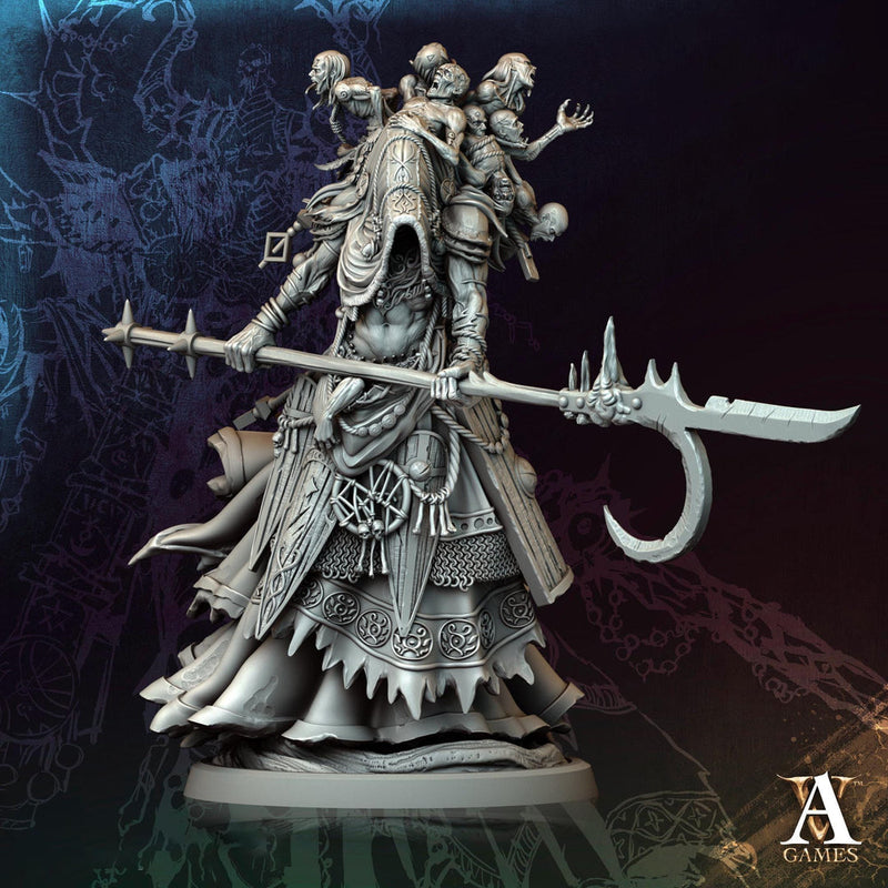 Hag, Fiendish Witch, Undead Banshee, Demon Fiend | Unpainted Miniature 28mm, 32mm,54mm,75mm,100mm Scales | Dungeons & Dragons | Pathfinder | - Only-Games