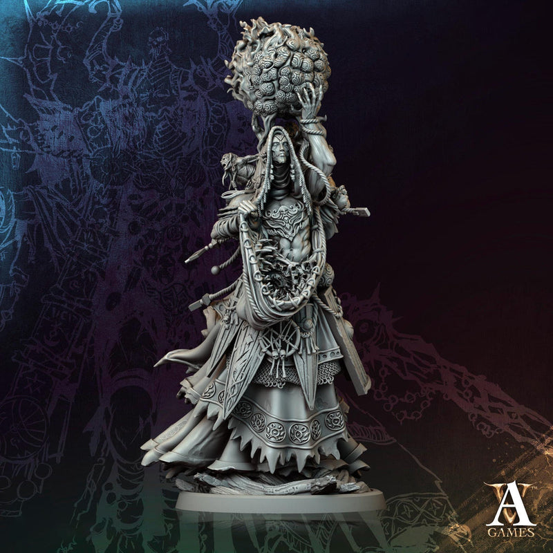Hag, Fiendish Witch, Undead Banshee, Demon Fiend | Unpainted Miniature 28mm, 32mm,54mm,75mm,100mm Scales | Dungeons & Dragons | Pathfinder | - Only-Games