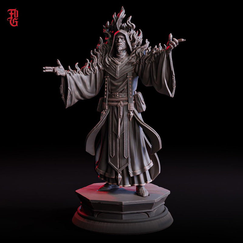 Light Domain Cleric, Sorcerer, Wizard | 28mm, 32mm,54mm,75mm,100mm Scales | Player Character | D&D 5e Pathfinder Figurine | Flesh of Gods - Only-Games