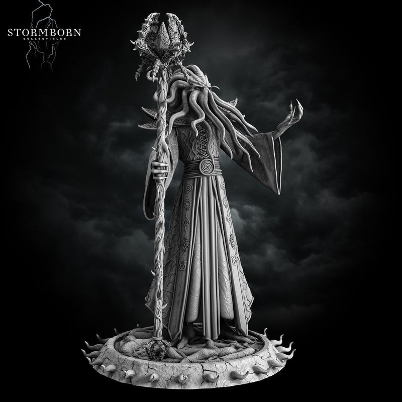 Mind Flayer, Illithid  Overseer mini | 28mm,32mm,54mm,75mm,100mm Scales | Dungeons & Dragons | Pathfinder DnD 5e | Mindflayers | Mindflayer - Only-Games