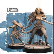 Female Rogue Thief, Fighter Duelist PC / NPC D&D 5e Unpainted Figure | 28mm, 32mm,54mm,75mm,100mm Scales | Dungeons and Dragons Pathfinder | - Only-Games
