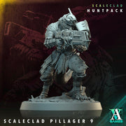 Sci-Fi Miniature Alien Shapers, Scaleclad Pillager | 28mm,32mm, 54mm, 75mm,100mm Scales | Resin Mini | Archvillain Games - Only-Games