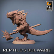 Lizardfolk Lizardman Warrior | 28mm, 32mm,54mm, 75mm, 100mm | Dungeons and Dragons | Unpainted Figure | Rescale Miniatures - Only-Games