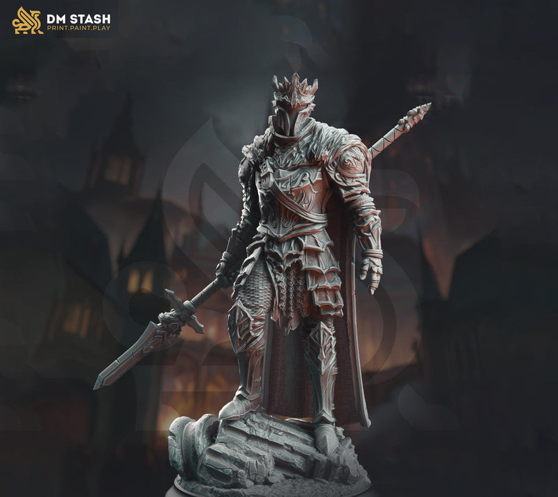 Oathbreaker Paladin, Undead Death Knight, Shadow Overlord | 28mm,32mm,54mm,75mm,100mm Scale Resin Miniature | DM Stash | Dungeons & Dragons - Only-Games