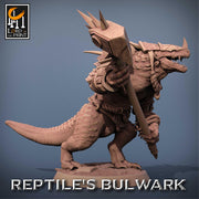 Lizardfolk Lizardman Warrior | 28mm, 32mm,54mm, 75mm, 100mm | Dungeons and Dragons | Unpainted Figure | Rescale Miniatures - Only-Games