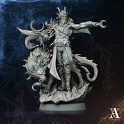 Male Elf Hexblade Warlock, Ranger, Druid, Sorcerer PC NPC Miniature | 28mm,32mm, 54mm, 75mm, 100mm Scales | Dungeons & Dragons | Pathfinder - Only-Games