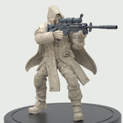Space Trooper Sniper Sci-Fi UNPAINTED miniature | 28mm,32mm, 50mm, 75mm,100mm Scales | Sci-Fi Video Games miniatures | Fan Art | 3Dartguy| - Only-Games