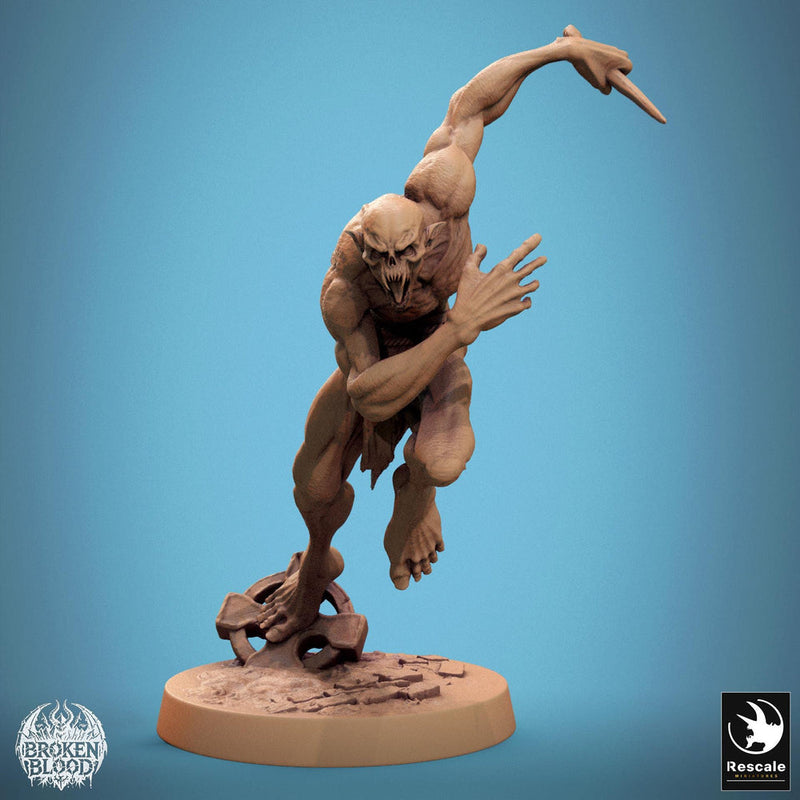 Ghoul Ghasts Undead Monster | Unpainted miniature DnD | 28mm, 32mm, 54mm, 75mm,100mm | Pathfinder | Rescale Miniatures - Only-Games