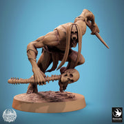 Ghoul Ghasts Undead Monster | Unpainted miniature DnD | 28mm, 32mm, 54mm, 75mm,100mm | Pathfinder | Rescale Miniatures - Only-Games