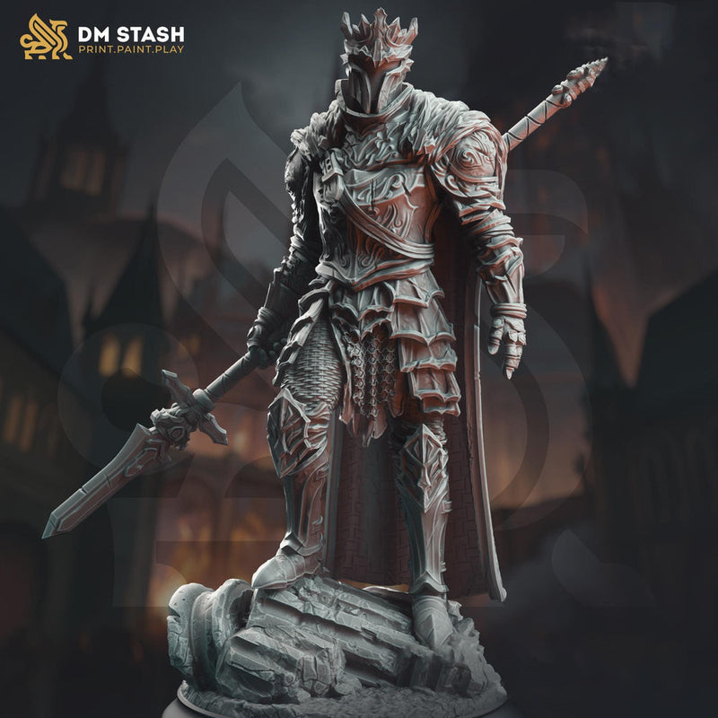 Oathbreaker Paladin, Undead Death Knight, Shadow Overlord | 28mm,32mm,54mm,75mm,100mm Scale Resin Miniature | DM Stash | Dungeons & Dragons - Only-Games