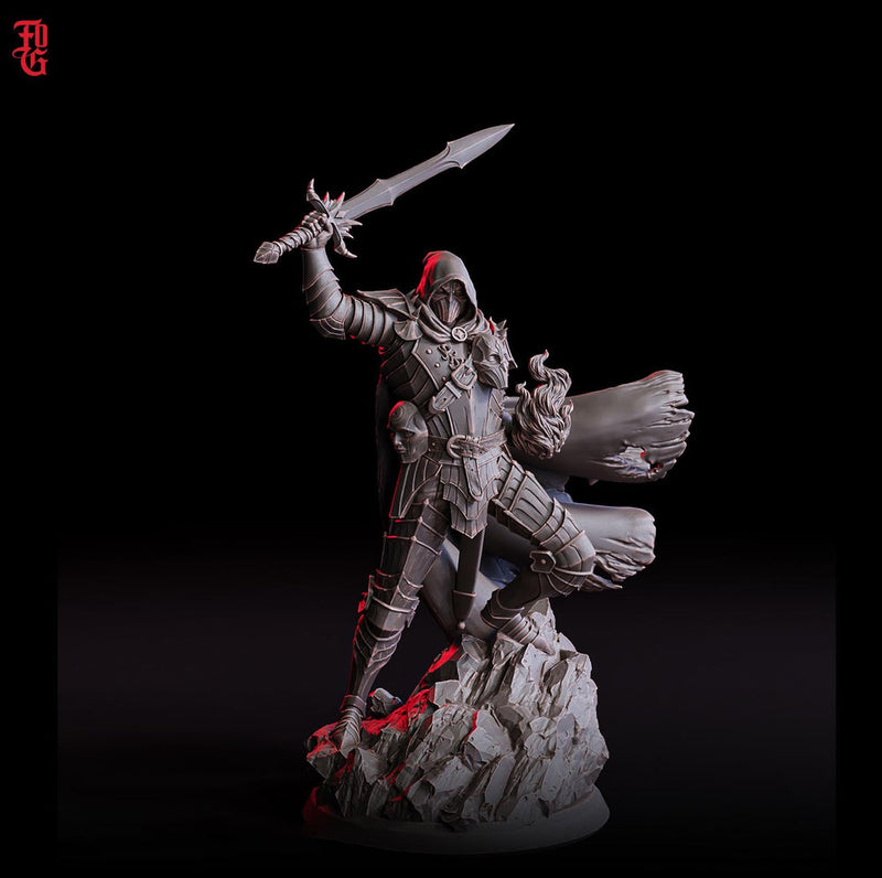 Fighter Eldritch Knight, Rogue Arcane Trickster PC / NPC  | 28mm,32mm,54mm75mm,100mm Scales | D&D 5e Pathfinder Figurine | Flesh of Gods - Only-Games