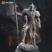 Human Paladin, Fighter Battlemaster | Resin Miniature | 5 Sizes /Scales | Pathfinder Figure | DnD | Figurine unpainted | - Only-Games