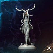 Human Female Necromancer Warlock Sorcerer Cultist | 28mm,32mm,54mm,75mm,100mm Scales| Dungeons and Dragons | Pathfinder | Archvillain Games - Only-Games