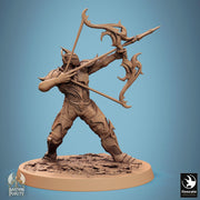 Human Paladin, Fighter Helm or No Helm, Bow PC / NPC, DnD 5e Unpainted Mini| 28mm, 32mm,54mm,75mm,100mm Scales |Dungeons & Dragons - Only-Games