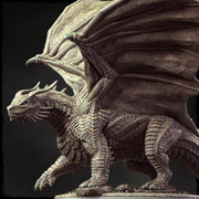 Chromatic Black Dragon (4 sizes) D&D  Miniature |  250mm Long,  200mm Wing Span | Resin Dragon Statue | Figurine | Dungeons and Dragons 5e - Only-Games