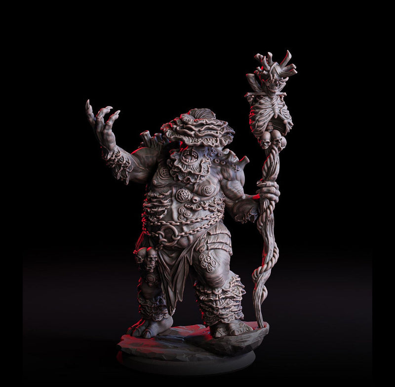 Myconid Shaman Adult, fungus ones, fungus folk, Unpainted Resin Miniature  | 28mm, 32mm,54mm,75mm,100mm  | Dungeons and Dragons | - Only-Games