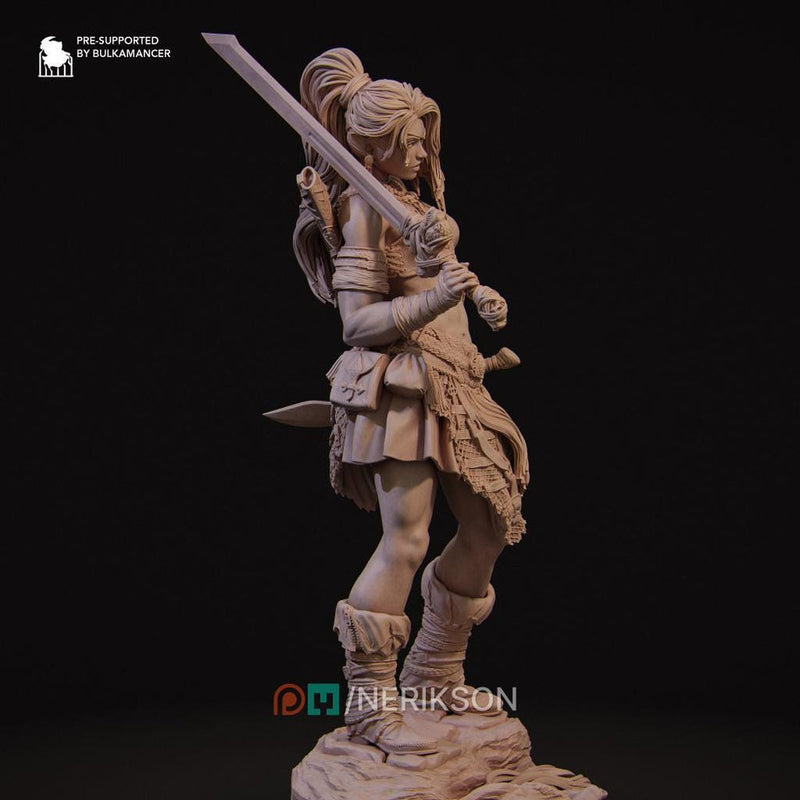 Human Female Fighter Battlemaster,Paladin, also Helmet PC / NPC Unpainted D&D 5e | 28mm,32mm,54mm,75mm,100mm,140mm | Pathfinder| - Only-Games