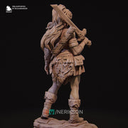 Human Female Fighter Battlemaster,Paladin, also Helmet PC / NPC Unpainted D&D 5e | 28mm,32mm,54mm,75mm,100mm,140mm | Pathfinder| - Only-Games