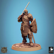 Paladin, Fighter,Soldier Sword n Shield, DnD 5e Unpainted Miniature| 5 Sizes /Scales - Only-Games