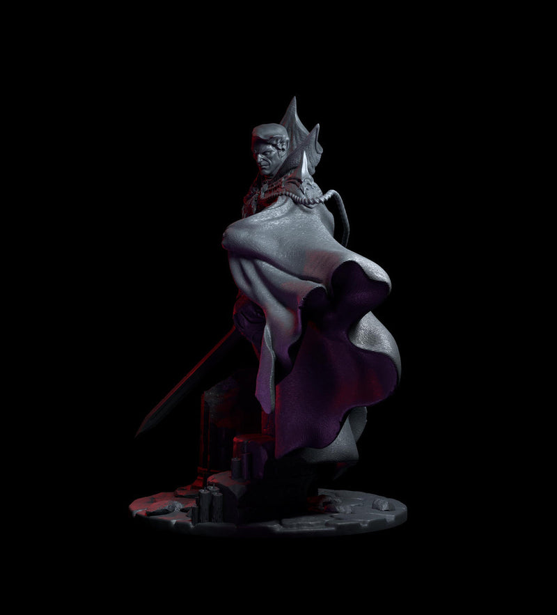 Vampire Lord Miniature STL | Undead Noble | Digital Download - Only-Games