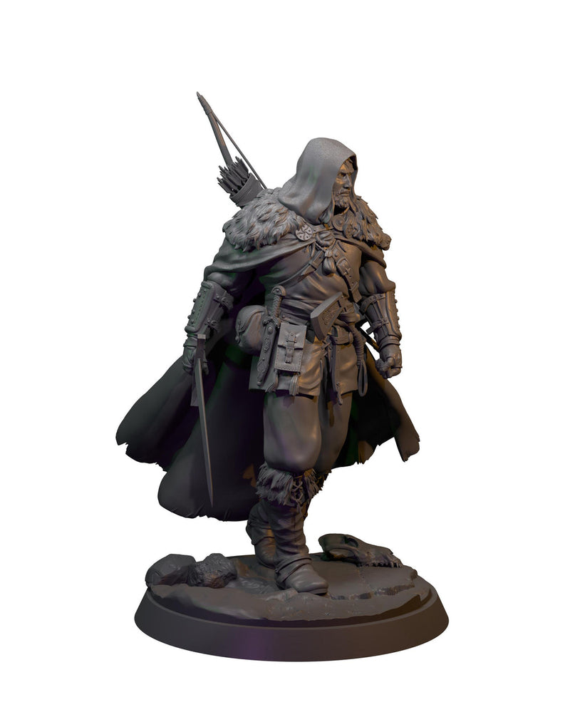 Human Ranger Miniature STL | Sword Fighter | Digital Download - Only-Games