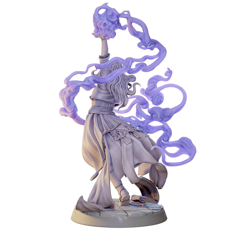 Female Mage Miniature STL | Sorceress | Digital Download - Only-Games