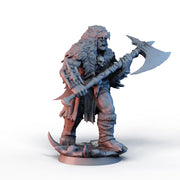 Half-Orc Barbarian Miniature STL | Digital Download - Only-Games