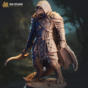Dragonborn Ranger Fighter Paladin PC NPC Miniature | 28mm, 32mm, 54mm, 75mm, 100mm Scales | Pathfinder Figure DnD | DM Stash | - Only-Games