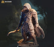 Dragonborn Ranger Fighter Paladin PC NPC Miniature | 28mm, 32mm, 54mm, 75mm, 100mm Scales | Pathfinder Figure DnD | DM Stash | - Only-Games