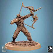 Human Paladin, Fighter Helm or No Helm, Bow PC / NPC, DnD 5e Unpainted Mini| 28mm, 32mm,54mm,75mm,100mm Scales |Dungeons & Dragons - Only-Games