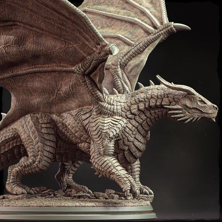Chromatic Black Dragon (4 sizes) D&D  Miniature |  250mm Long,  200mm Wing Span | Resin Dragon Statue | Figurine | Dungeons and Dragons 5e - Only-Games