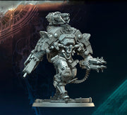 Sci-Fi  Chaos Demon Prince Mech Miniature | 32mm, 40mm, 50mm, 65mm 80mm BASE SIZES | Resin Unpainted | - Only-Games