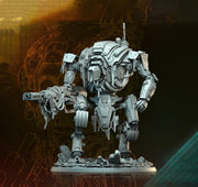 Sci-Fi Heavy Battle Suit, Mech Knight Miniature | 32mm, 40mm, 50mm, 65mm 80mm BASE SIZES | Resin Unpainted | - Only-Games