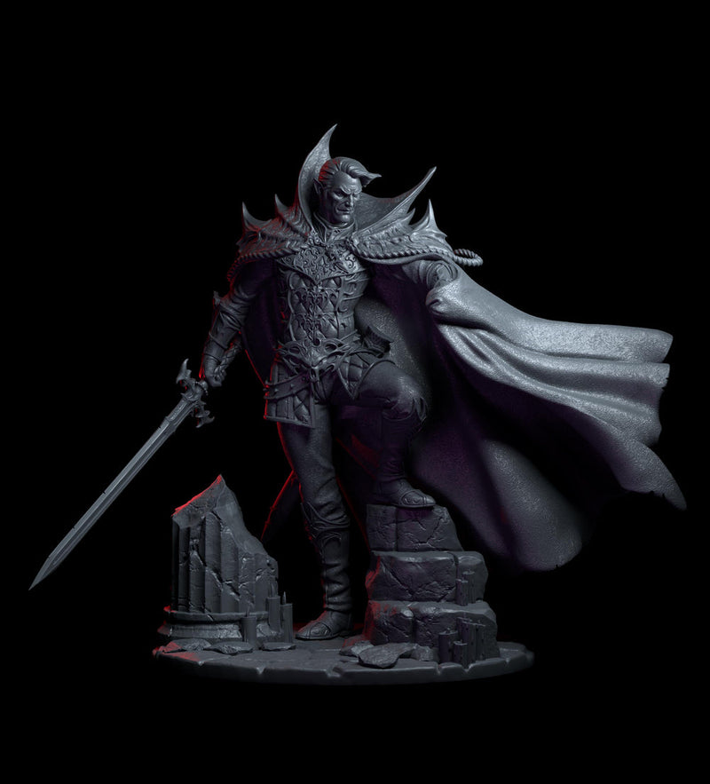 Vampire Lord Miniature | Undead Noble | Resin RPG Figure - Only-Games