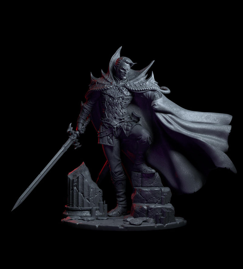 Vampire Lord Miniature STL | Undead Noble | Digital Download - Only-Games