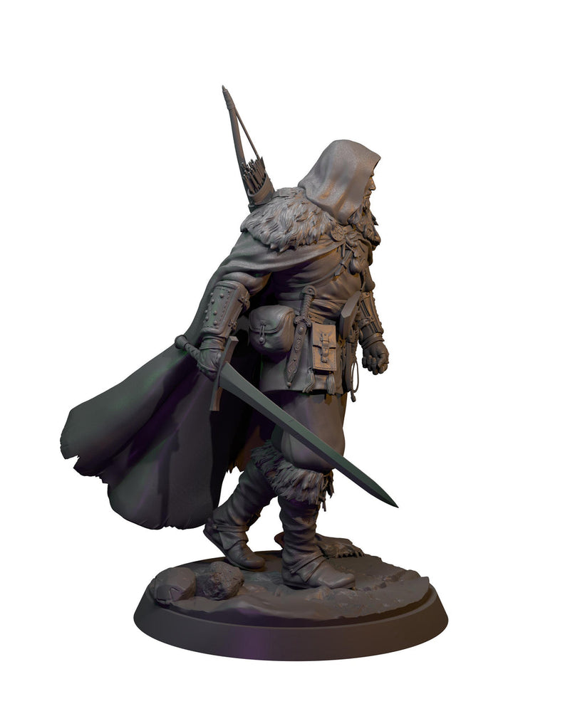 Human Ranger Miniature STL | Sword Fighter | Digital Download - Only-Games