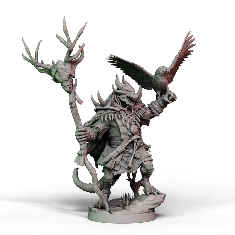 Dragonkin Druid Miniature STL | Digital Download - Only-Games